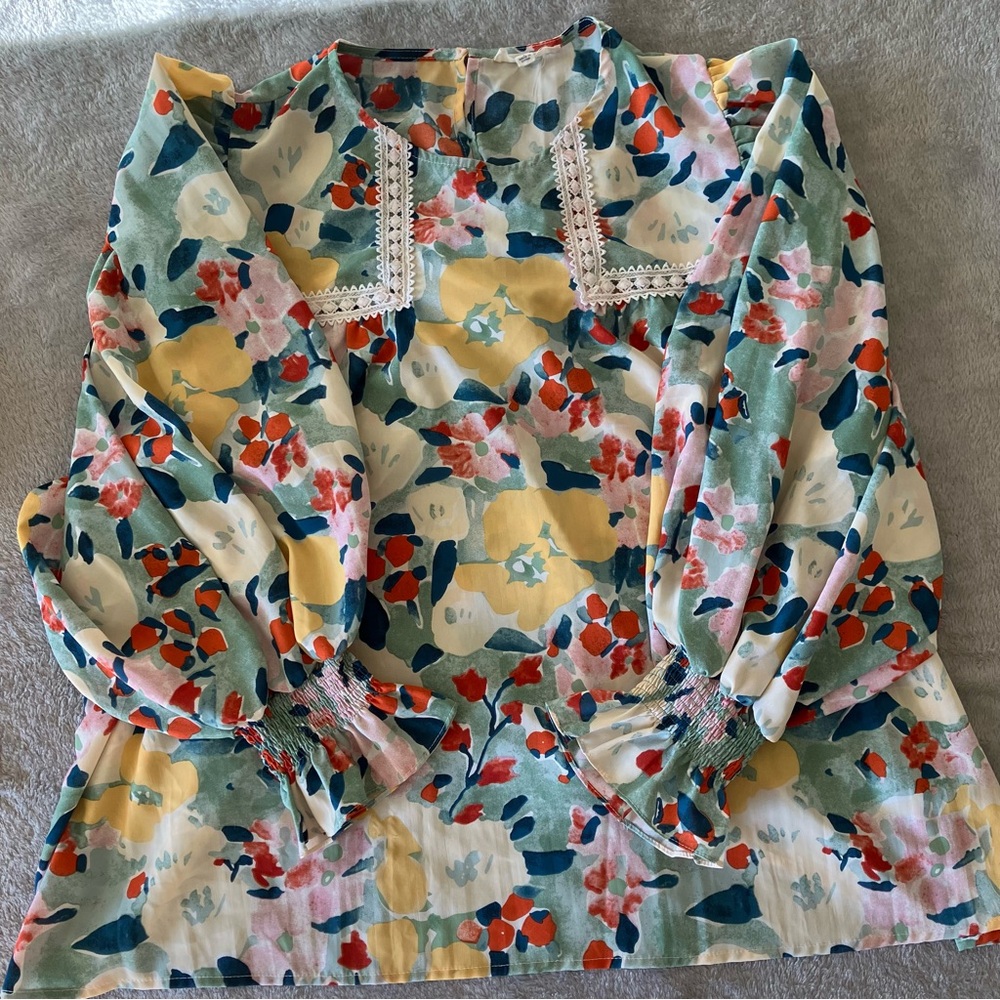 Bright Colorful Full Sleeve Tunic